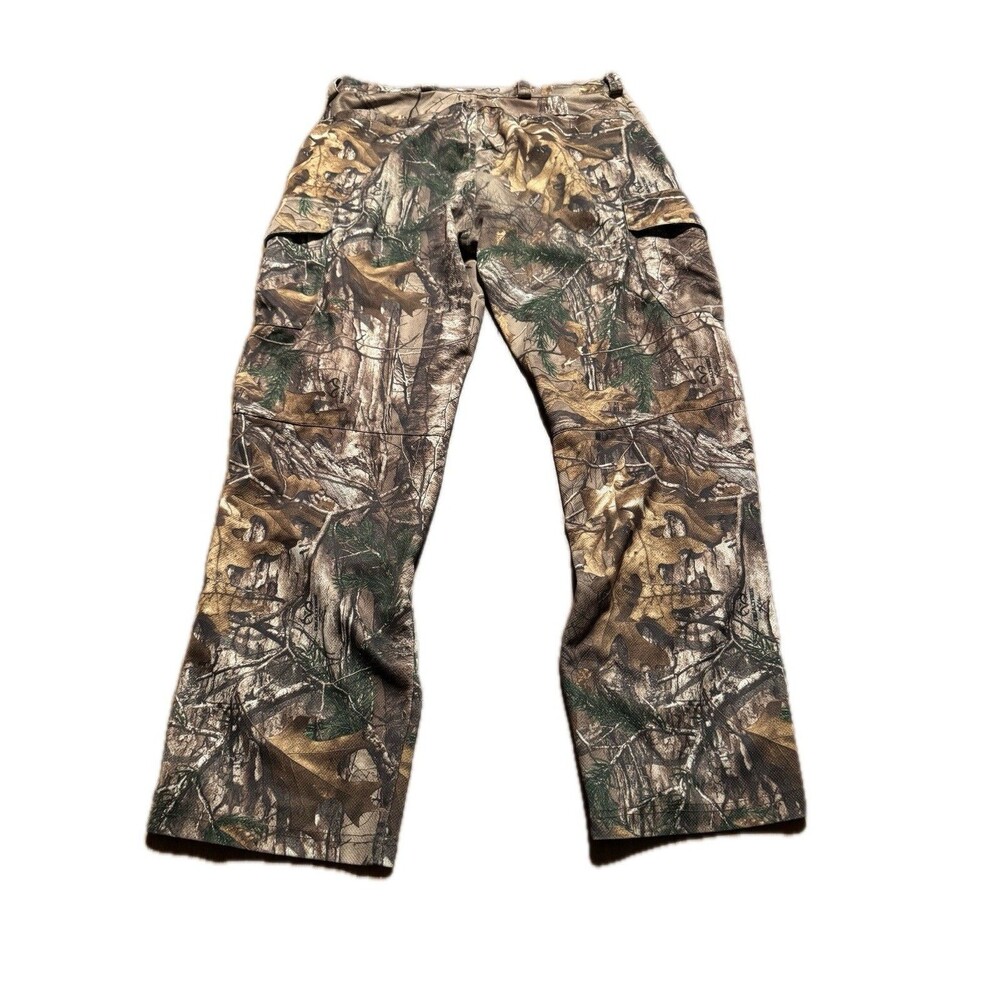 Cabela's Hunting Pants Mens 32-33x30 Realtree Xtra Camo Y2K 100% Polyester Field